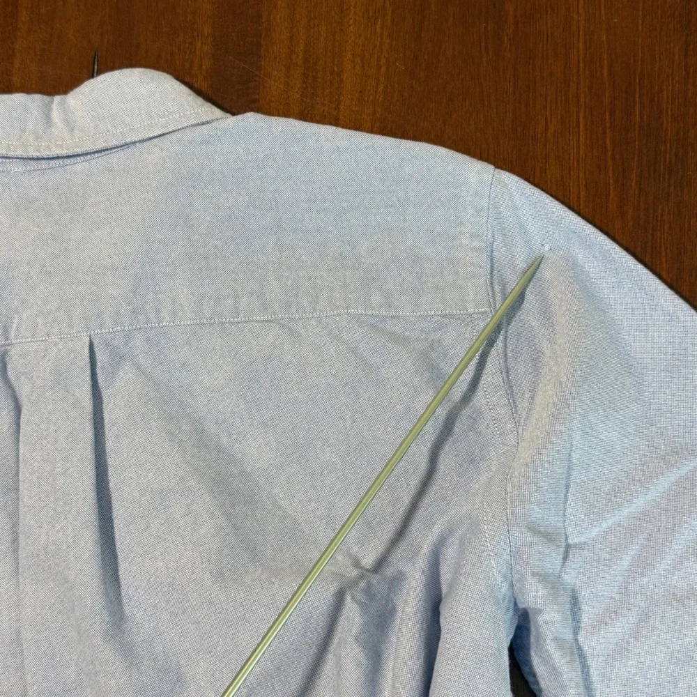 Ralph Lauren Boys Oxford Button Down Shirt Size XL Blue Cotton Preppy Classic